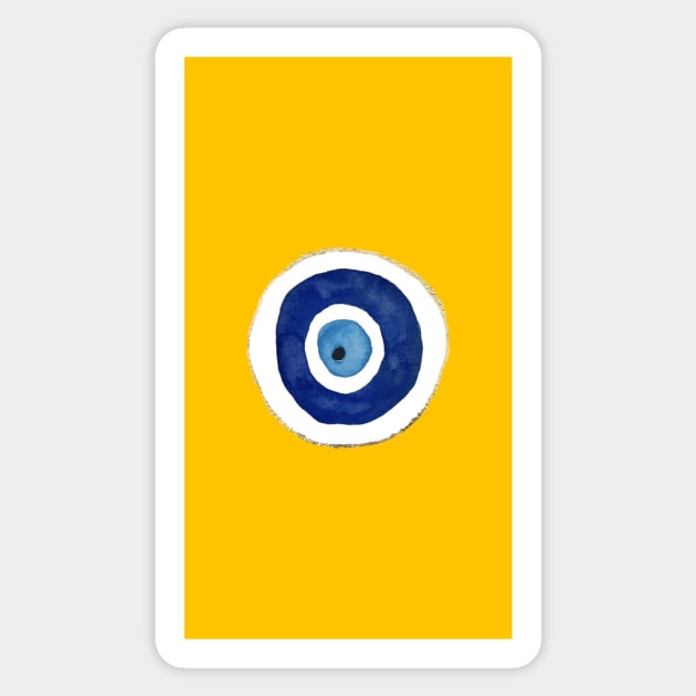 Evil Eye Gold Sticker by zocostore